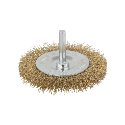Wolfcraft Draadborstel | Messing | Ronde schacht | Ø75 x 7mm | 1 stuk - 8475000