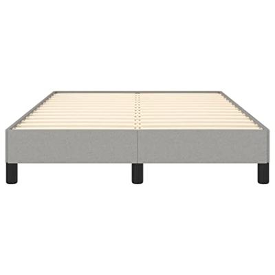 Bedframe zonder matras 120x190 cm stof lichtgrijs