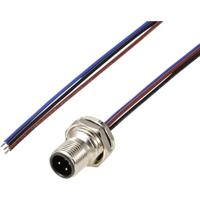 TRU COMPONENTS TC-12833060 Sensor/actuator inbouwstekker M12 Aantal polen (sensoren): 3 Stekker, inbouw 0.5 m 1 stuk(s) - thumbnail