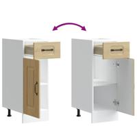 Keuken onderkast Kalmar bewerkt hout sonoma eikenkleurig - thumbnail