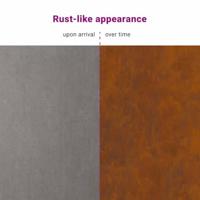 VidaXL Tuin privacy screen roestig 50 x 32 x 150 cm cortenstaal - thumbnail