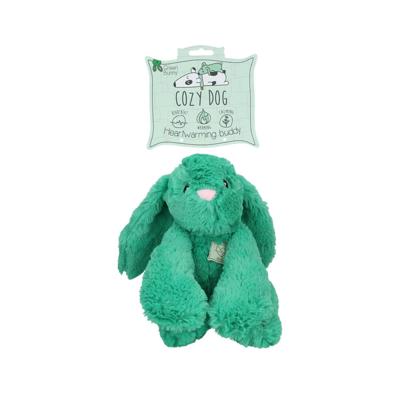 Cozy Dog Bunny Hondenknuffel - Puppy Knuffel met Hartslag - Hartslag knuffel voor hond - Hondenspeelgoed - Tegen Verlatingsangst (Groen)