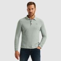 Pme Legend Pps2508803 Long Sleeve Polo Slub Jacquard Jersey Poloshirts 5226 Silver Blue - thumbnail