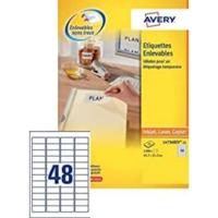 Etiket avery l4735rev-25 210x297mm a4 wit 25stuks - thumbnail