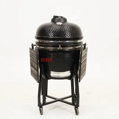 Volt! Industries Grenade Grill 24 inch Zwart Keramische Kamado BBQ XL Barbecue