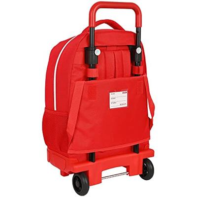 Schoolrugzak met Wielen Sevilla Fútbol Club Rood (33 x 45 x 22 cm)