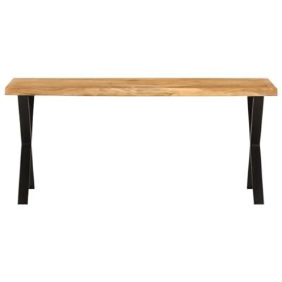 Bankje met natuurlijke rand 105 cm massief acaciahout