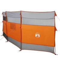Windscherm camping waterdicht 510x153 cm grijs en oranje - thumbnail