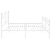 Bedframe metaal wit 180x200 cm - thumbnail