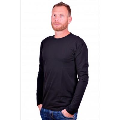 Alan Red Longsleeve stretch round neck Olbia Black