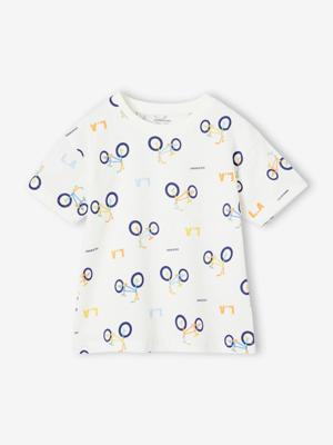 T-shirt met grafische motieven wit, bedrukt