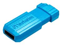 Verbatim USB DRIVE 2.0 PINSTRIPE USB-stick 64 GB Blauw 49961 USB-A 2.0 - thumbnail