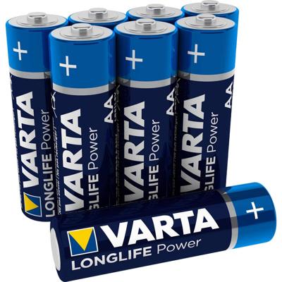 Varta batterij Longlife Power AA, blister van 8 stuks