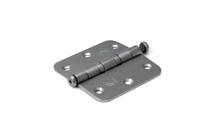 DX kogellagerscharnier - DX-H367 - 76x76 mm - afgeronde hoek - RVS geborsteld - thumbnail