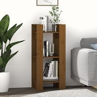 Boekenkast/kamerscherm 41x35x91 cm massief hout honingbruin - thumbnail