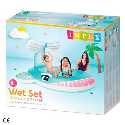 Intex Walvis zwembad met watersproeier