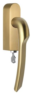 Formani Rivio by Gensler GL102-DKLOCK-O draaikiepgarnituur afsluitbaar linksdraaiend - PVD mat goud