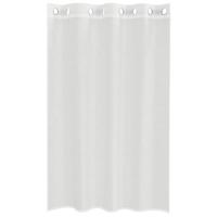 Gordijnen voile met doorvoertules 2 st wit - thumbnail