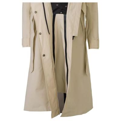 AGU Trench Coat Long Regenjas Urban Outdoor Dames - Cement - S - Waterdicht