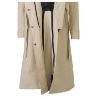 AGU Trench Coat Long Regenjas Urban Outdoor Dames - Cement - S - Waterdicht - thumbnail