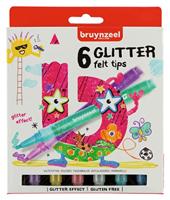 Bruynzeel Glitter Viltstiften 6 stuks - thumbnail