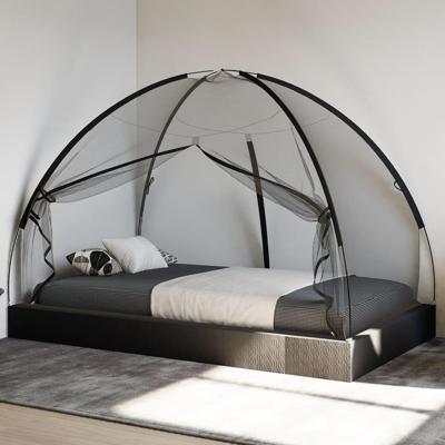 Klamboe met deuren Mongolia 220 gaas 200x120x130 cm zwart