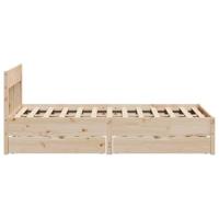 Bedframe zonder matras massief grenenhout 150x200 cm - thumbnail