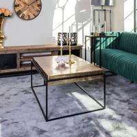 Richmond Salontafel 'Calloway' 123 x 68cm, kleur Champagne Gold / Zwart - thumbnail