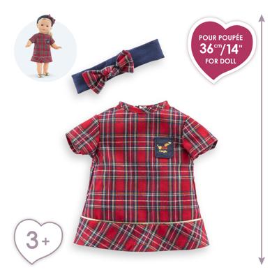 Corolle holidays jurkje en haarband voor babypop, 36cm