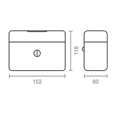 Kluis Micel CFC09 M13393 15,2 x 11,8 x 8 cm Zwart Staal