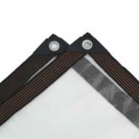 Plantenafdekking met zeilringen 2x5 m polyethyleen - thumbnail