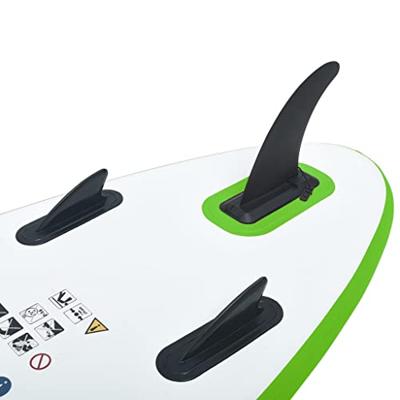 VidaXL Stand up paddleboardset opblaasbaar groen en wit - thumbnail