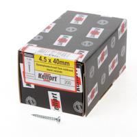 Kelfort Spaanplaatschroef platverzonken kop verzinkt T20 voldraad 4.5 x 40mm - thumbnail