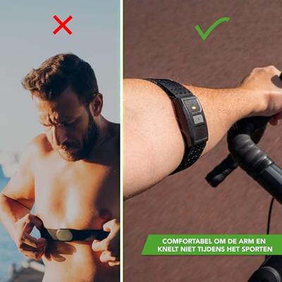 Tunturi Digitale Hartslag armband l Bluetooth Hartslagmeter ANT+ l Zwart - thumbnail