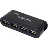 LogiLink UA0085 USB 2.0-hub 4 poorten Zwart - thumbnail