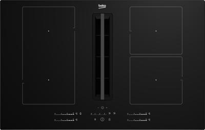 Beko HIXI84700UF Inductie kookplaat met afzuiging Zwart