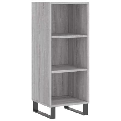 Dressoir 34,5x32,5x90 cm bewerkt hout grijs sonoma eikenkleurig