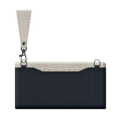 Valenta Clutch Croco Case Snap Universal Large Black