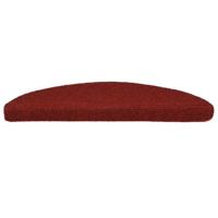 VidaXL Trapmatten zelfklevend 15 stuks 56x17x3 cm bordeaux rood halfrond - thumbnail