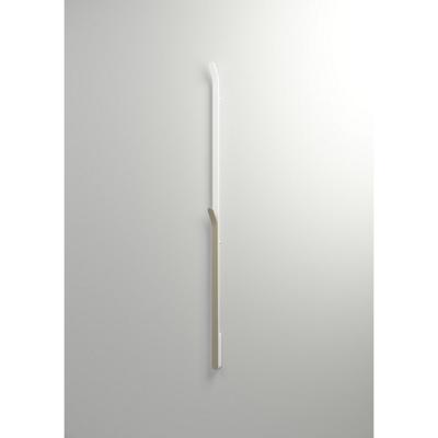 Elektrische Radiator Stick Instamat ARC Handdoekwarmer 170 cm 34W Geborsteld Aluminium Soft Wit Instamat