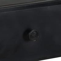 Boekenkast 90x35x180 cm ruw mangohout en ijzer - thumbnail