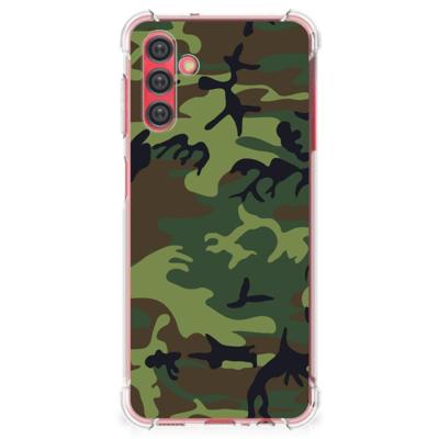 Samsung Galaxy A13 5G | A04s Doorzichtige Silicone Hoesje Army Dark Samsung Galaxy A13 5G | A04s Doorzichtige Silicone Hoesje Army Dark
