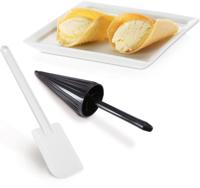 Trisa Bricelet Classique Wafelijzer Anti-aanbaklaag, Inklapbaar, Controlelampje, Traploze temperatuurregeling Wit - thumbnail