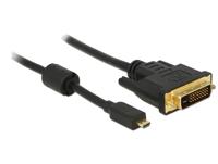 Delock 83586 HDMI-kabel Micro-D male > DVI 24+1 male 2 m - thumbnail