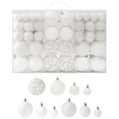 VidaXL 100-delige kerstballenset wit