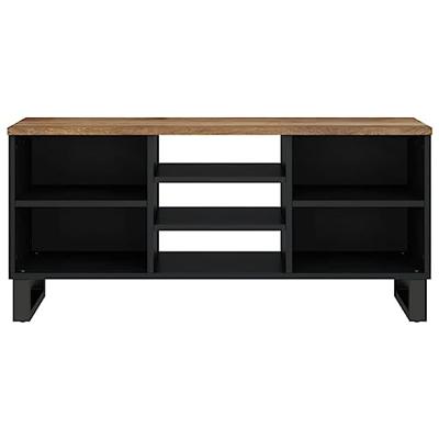 Tv-meubel 100x33x46 cm massief mangohout en bewerkt hout