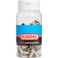 Kabelhoedje Elvedes ø5,0mm messing - zilver (200 stuks) - thumbnail
