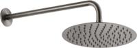 Qisani Flow hoofddouche Ø25cm met douche-arm gun metal - thumbnail