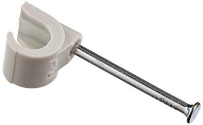 Kopp 345604080 Spijkerclip 345604080 Bundel-Ø (bereik) 7 tot 10 mm Grijs 100 stuk(s)