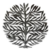 Metalen Wanddecoratie Boom Rond - thumbnail